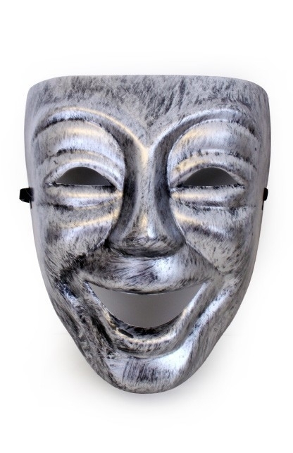 Zilveren narren masker Zilveren narren masker