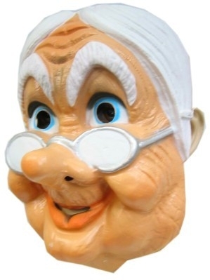 Masker oudje + bril Masker oudje + bril