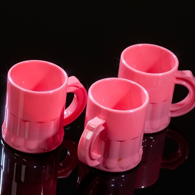 Shotglaasjes 2,5cl. roze Shotglaasjes 2,5cl. roze