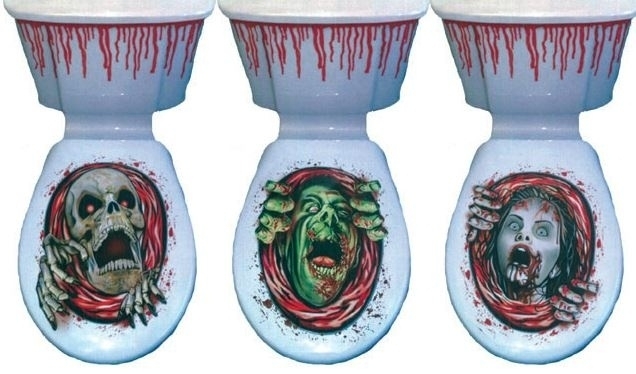 Halloween toilet decoratie Halloween toilet decoratie