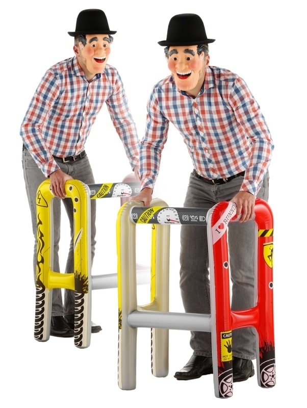 Opblaasbare looprek bejaarde man Opblaasbare looprek bejaarde man