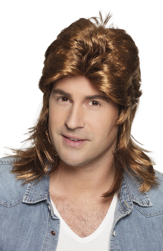Pruik matje bruin Jimmy Pruik matje bruin Jimmy