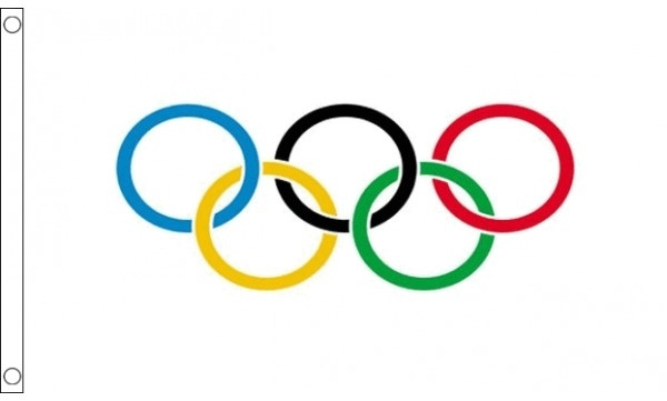 Vlag Olympisch 90x150cm Vlag Olympisch 90x150cm