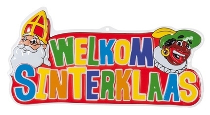 Sinterklaas wanddecoratie Sinterklaas wanddecoratie