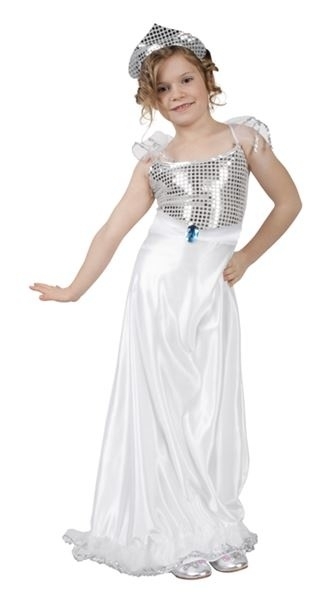 Prinsesjurk evening wit Prinsesjurk evening wit