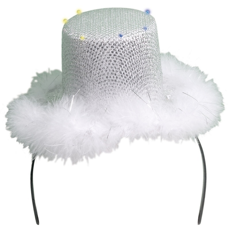 Hoedje diadeem met bont Hoedje diadeem met bont