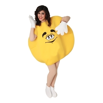 M en M feestoutfit yellow adult M en M feestoutfit yellow adult