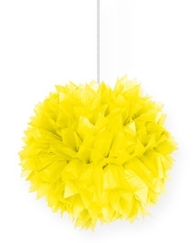 Pom pom hangdeco geel Pom pom hangdeco geel
