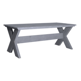 Kruispoottafel Beton Grijs