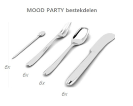 MOOD PARTY cassette 24-delig voor 6 personen