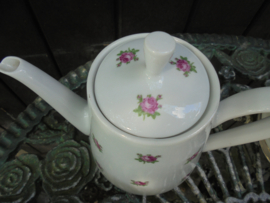Kahla Thee servies met roze roosjes strak model