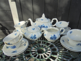 6 persoons Theeservies MOSA met blauw bloemboeket