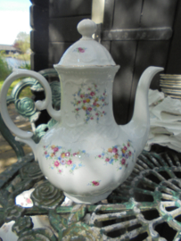 Koffiepot Seltmann Weiden vol kleine bloemetjes / roze roosjes
