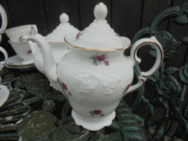 Koffiepot Wawel met roze/rode roosjes