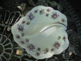 Royal Albert 2 vaks soezenschaal met greep "Sweet Violets"