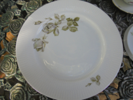 Dinerbord Winterling Bavaria met grijs/groene roos