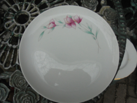 Dinerbord Jarolina / Karolina met roze bloemen