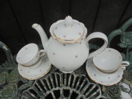 Koffiepot Seltmann Weiden NORA met tere mini roze roosjes