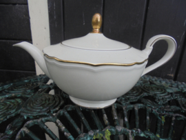 Theepot Eschenbach Bavaria Balmoral room met gouden bies, knop en rand