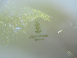 Dinerbord Rheinkrone Bavaria met roze roosjes en goudlusters