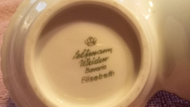 Zout en Peperschaaltje Seltmann Weiden Elisabeth met roze roos