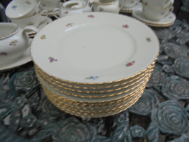 Ontbijt / Dessert Winterling Marktleuthen (Rosemary) vol strooibloemetjes met oa. roze roosjes