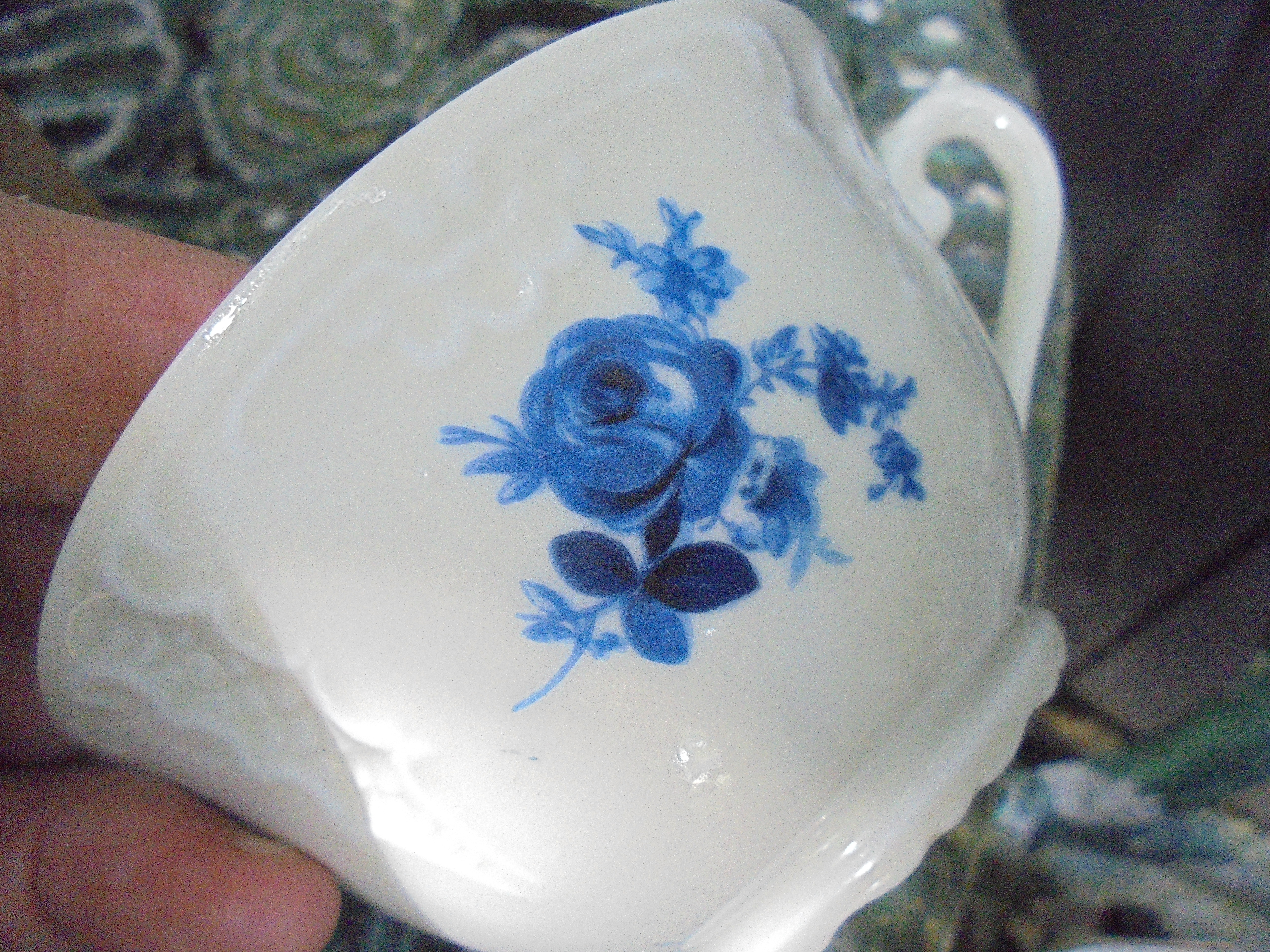 6 persoons Theeservies MOSA met blauw bloemboeket