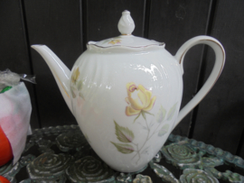 Koffiepot Winterling FLORA met gele roos