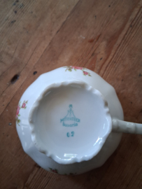 Koffieservies Mitterteich Bavaria met roze/rode roosjes