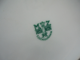 Theepot MZ Czechoslovakia met bloemboeket / roze roos