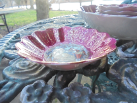 Petit foursetje Bordeaux rood met Fragonard / Romantische Afbeelding