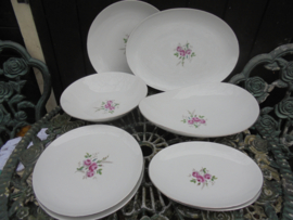 Dinerbord Eschenbach Bavaria met zacht roze rozen
