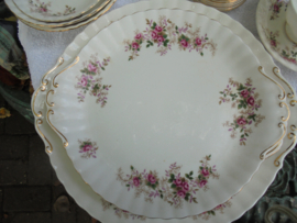 Royal Albert Kleine gebak- Koekjes schaal "Lavender Rose" met roze roosjes