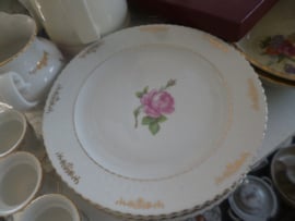 Kleine 2 laags etagere Seltmann Weiden Elisabeth met roze roos