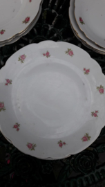 Seltmann Weiden INKA diep bord met roze/rode roosjes
