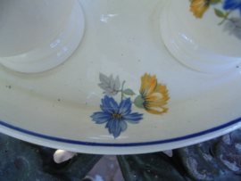 SCM Zoutschaaltje met blauwe en gele bloemetjes