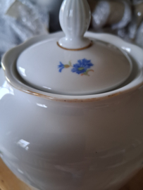 Koffiepot Shirnding Bavaria met blauwe korenbloemetjes