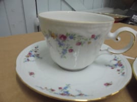 Koffiepot Seltmann Weiden vol kleine bloemetjes / roze roosjes