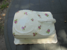 Grote Kaasstolp Victoria Porelite met roze roosjes