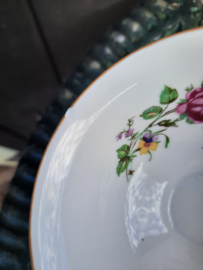 Koffieservies Walbrzych met grote bloemtak / roze roos 6 persoons
