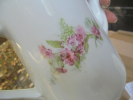Hoge Theepot met roze bloemetjes