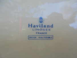 Dinerbord Haviland Limoges met zacht roze roosjes