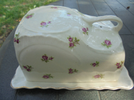 Grote Kaasstolp Victoria Porelite met roze roosjes
