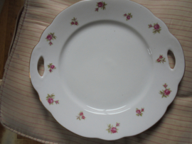 Gebakschaal Winterling Marktleuthen met roze/rode roosjes