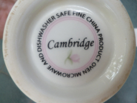 Beker Cambridge Blokker met roze roosjes