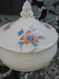 Botervloot MOSA met geel en blauwe bloem