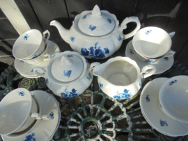 6 persoons Theeservies MOSA met blauw bloemboeket