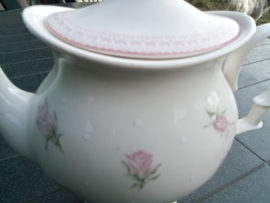 Koffiepot Cambridge met roze roosjes (Blokker)