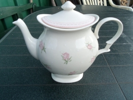 Koffiepot Cambridge met roze roosjes (Blokker)