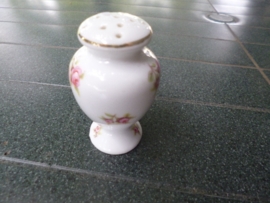 Zout strooier / potje Victoria met roze roosjes